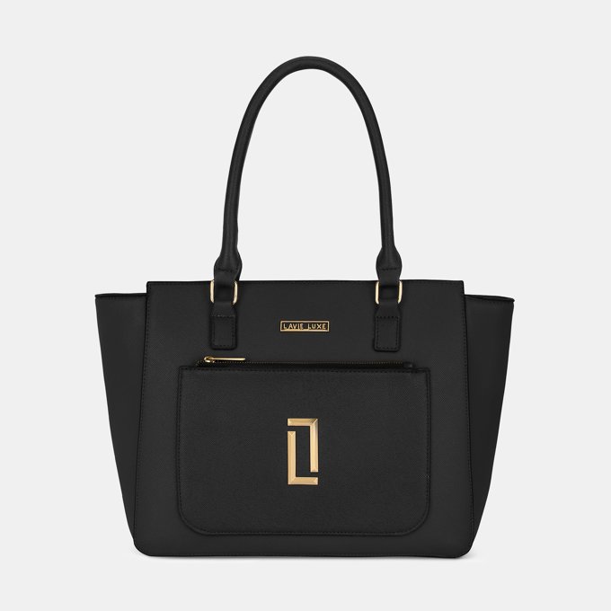 Kyle Large Black Tote Bag