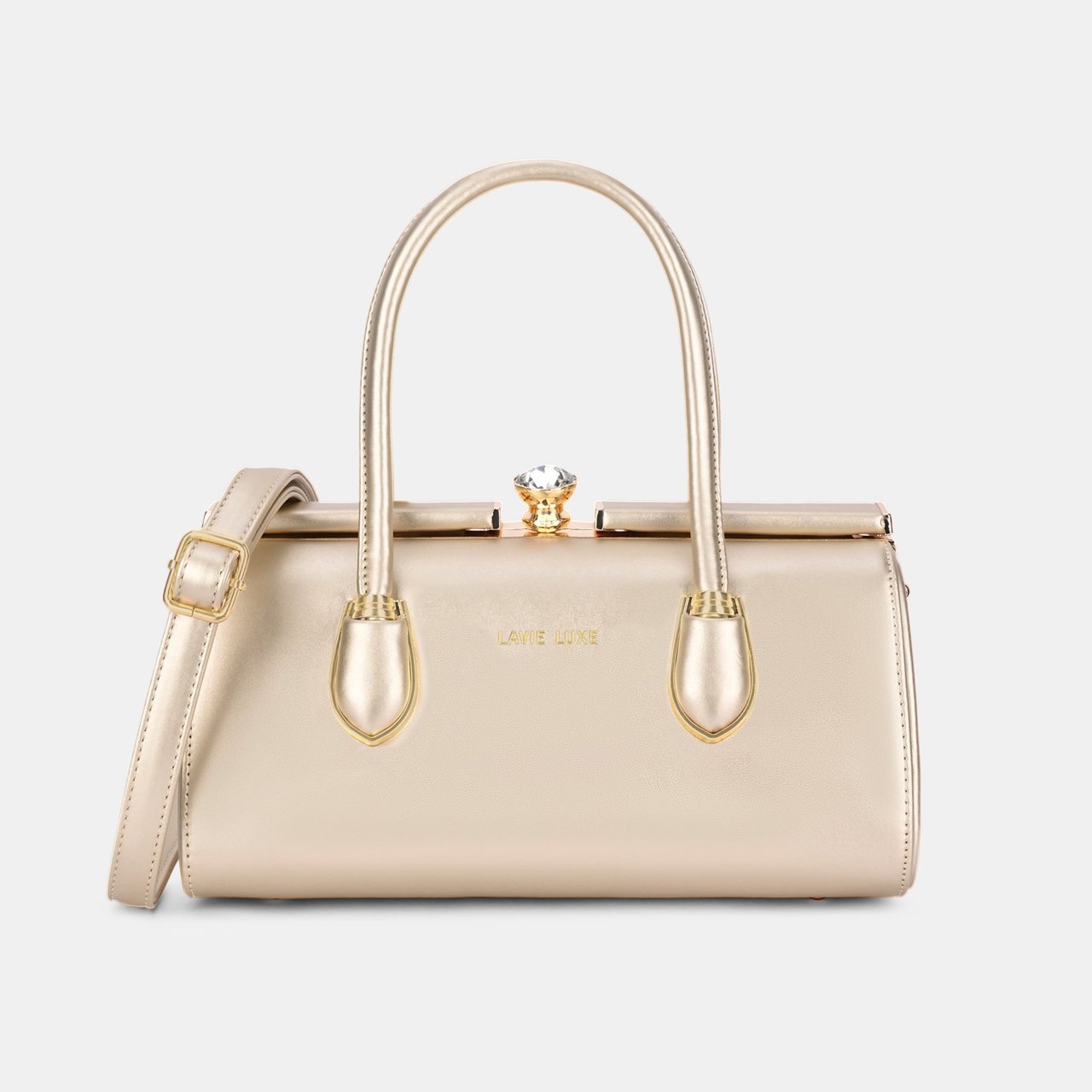 Dazzle Medium Rose Gold Handbag