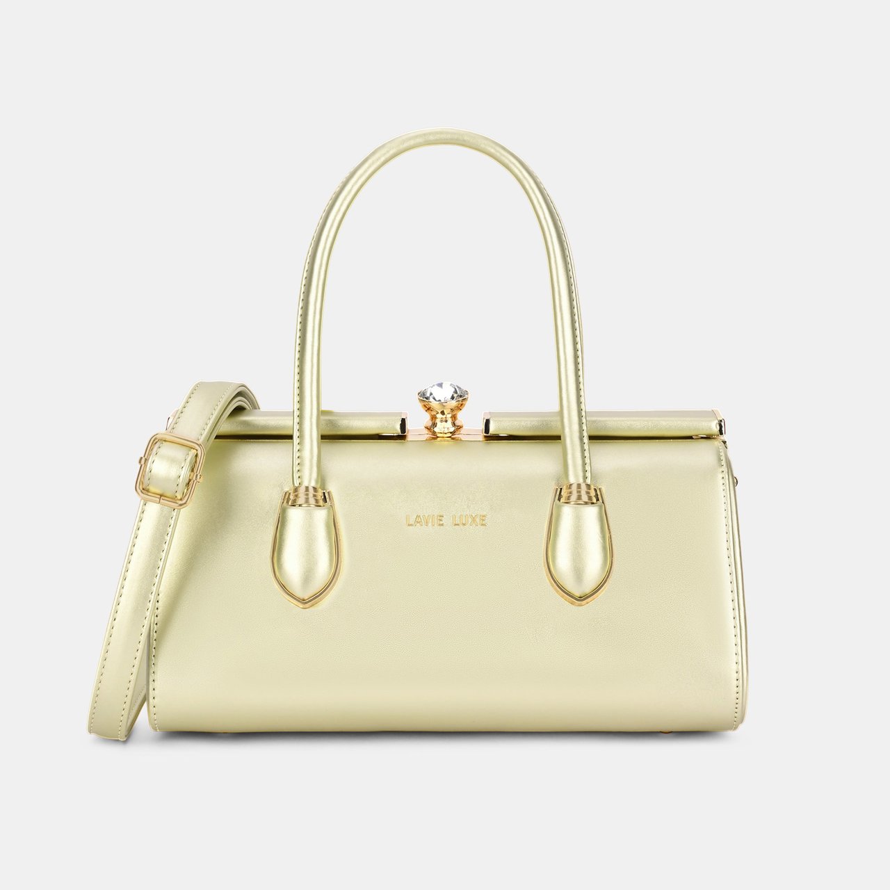 Dazzle Medium Gold Handbag