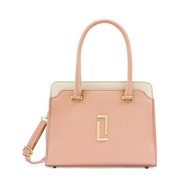 Ameen 3 Compartment Dusty Medium Dusty Pink Handbag