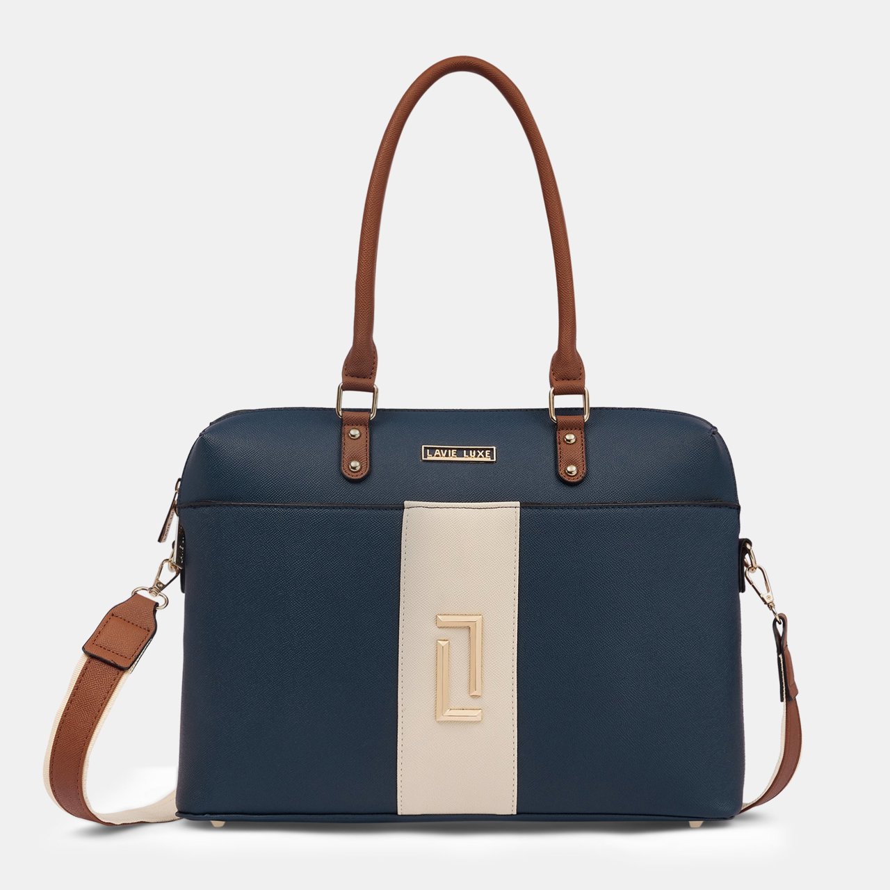 Welsy 1 Compartment Large Navy Handbag
