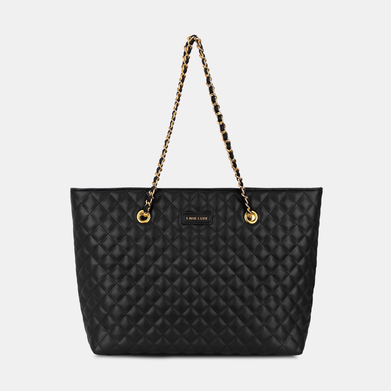Query Large Black Tote Bag