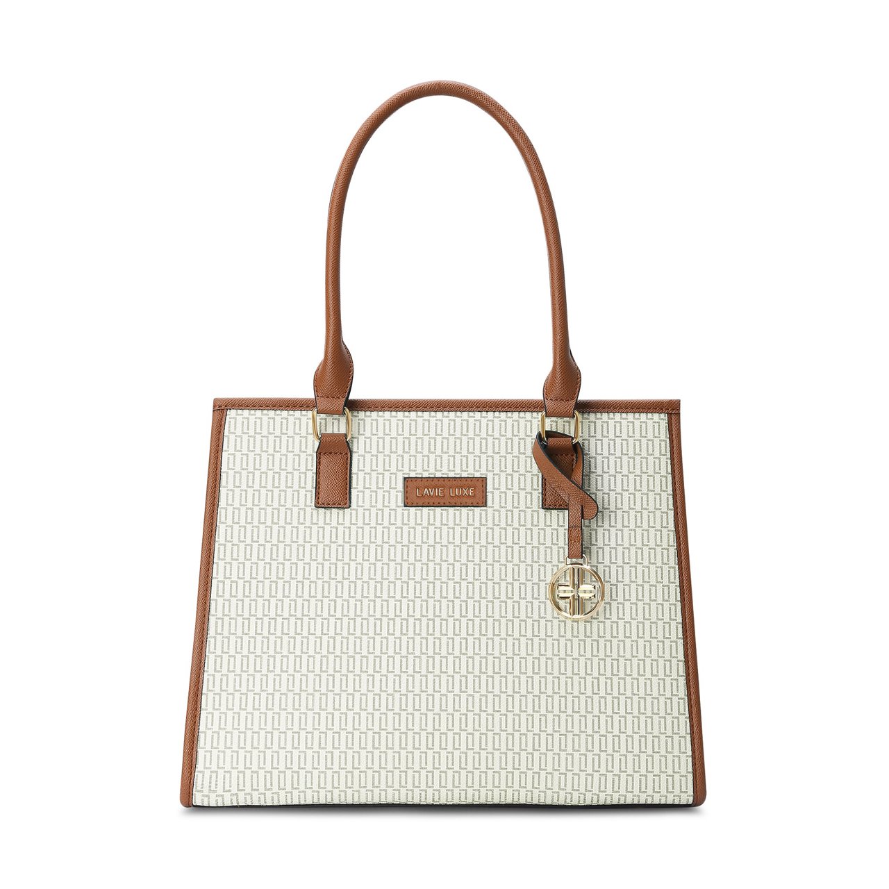 Quad Large Off White Handbag