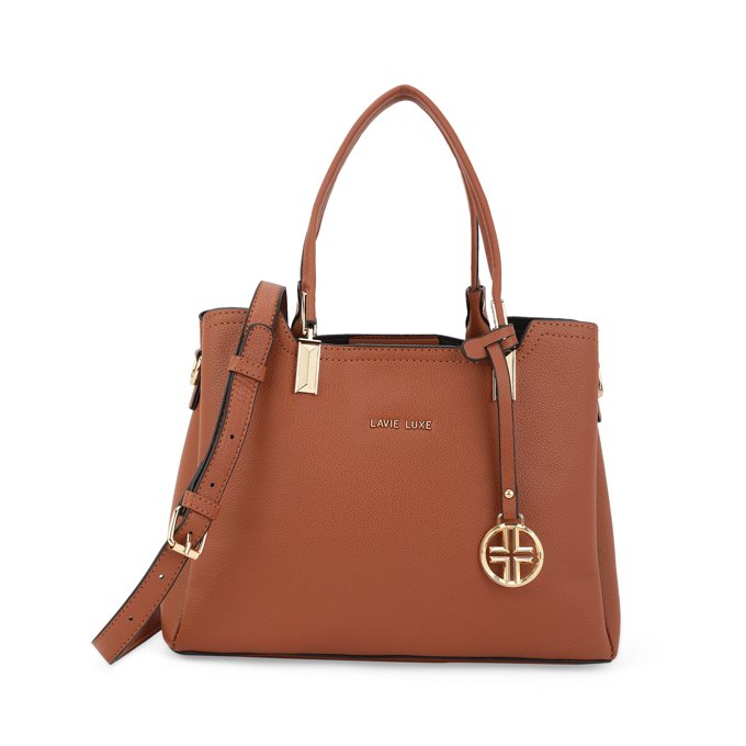 Azura 3 Compartment Medium Tan Handbag
