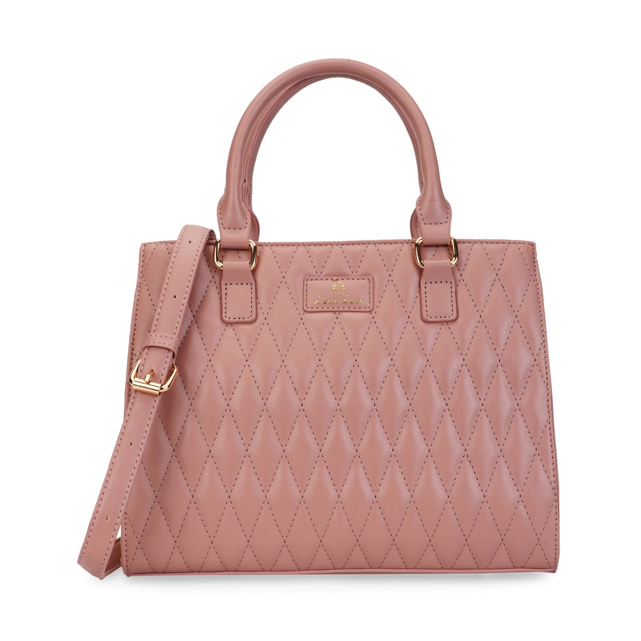 Quilt Shelly Medium Dark Pink Handbag
