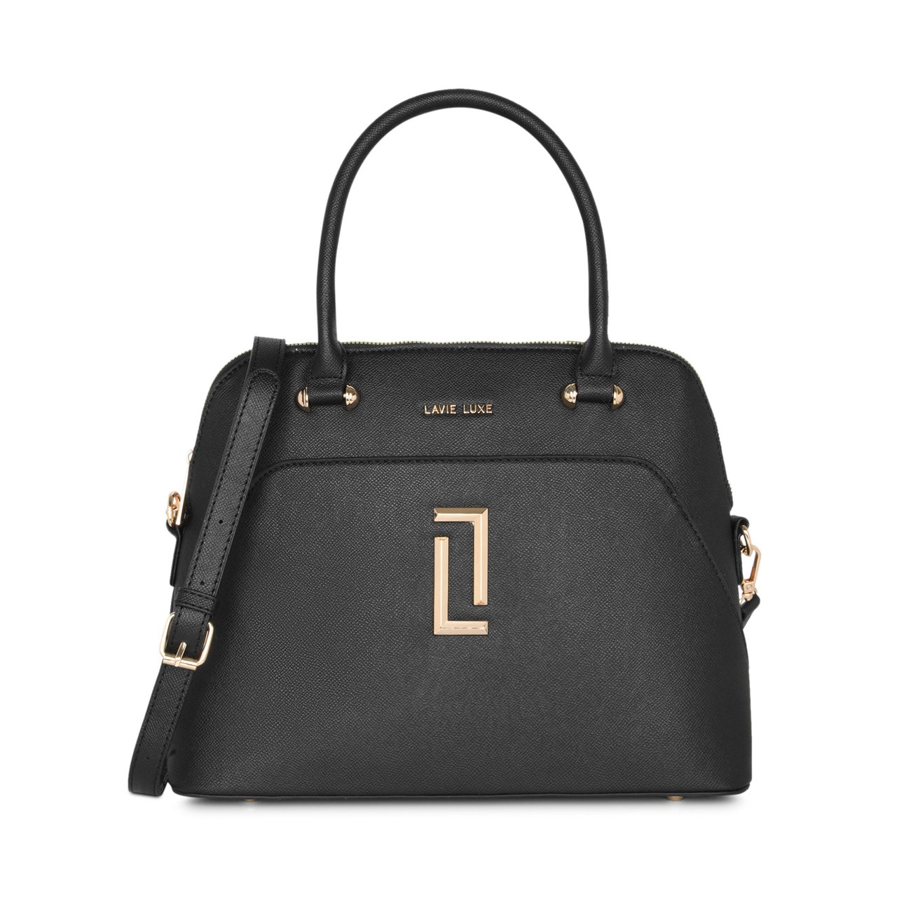 Valle Medium Black Handbag