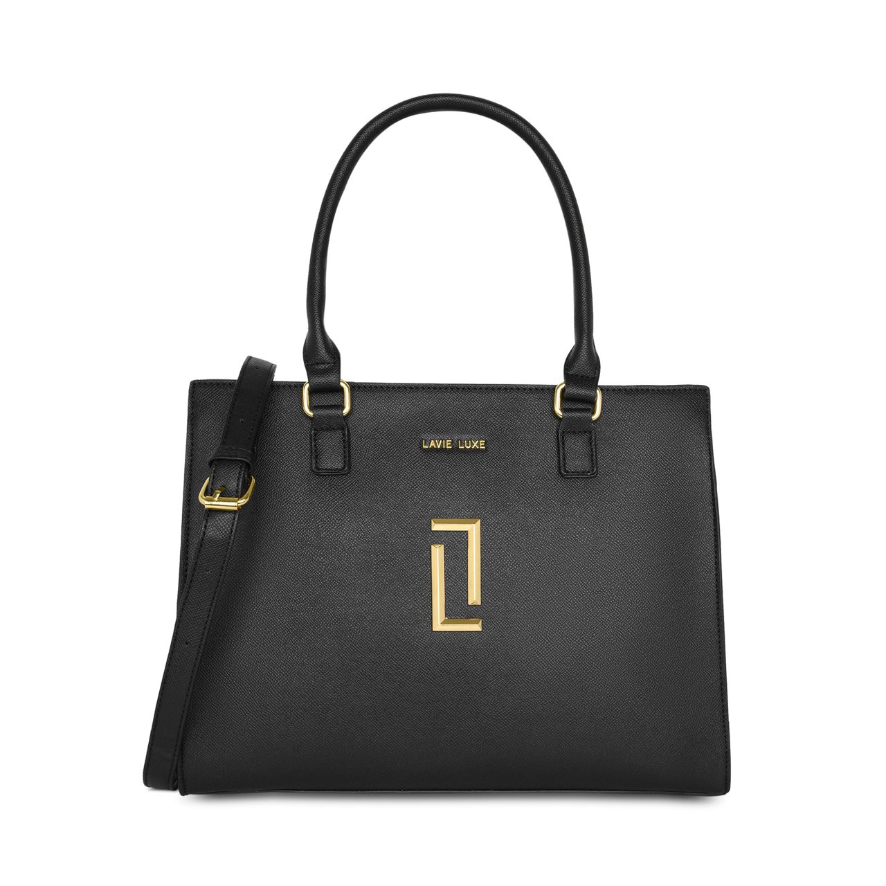 Shelx Large Black Handbag