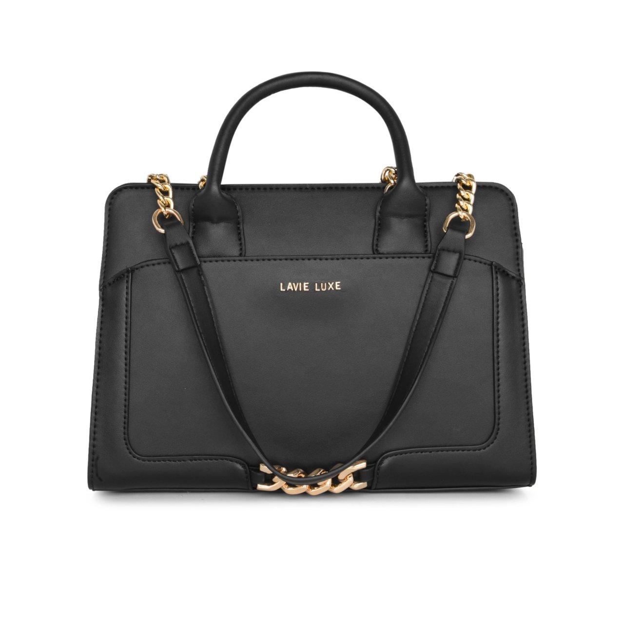 Chain Medium Black Handbag