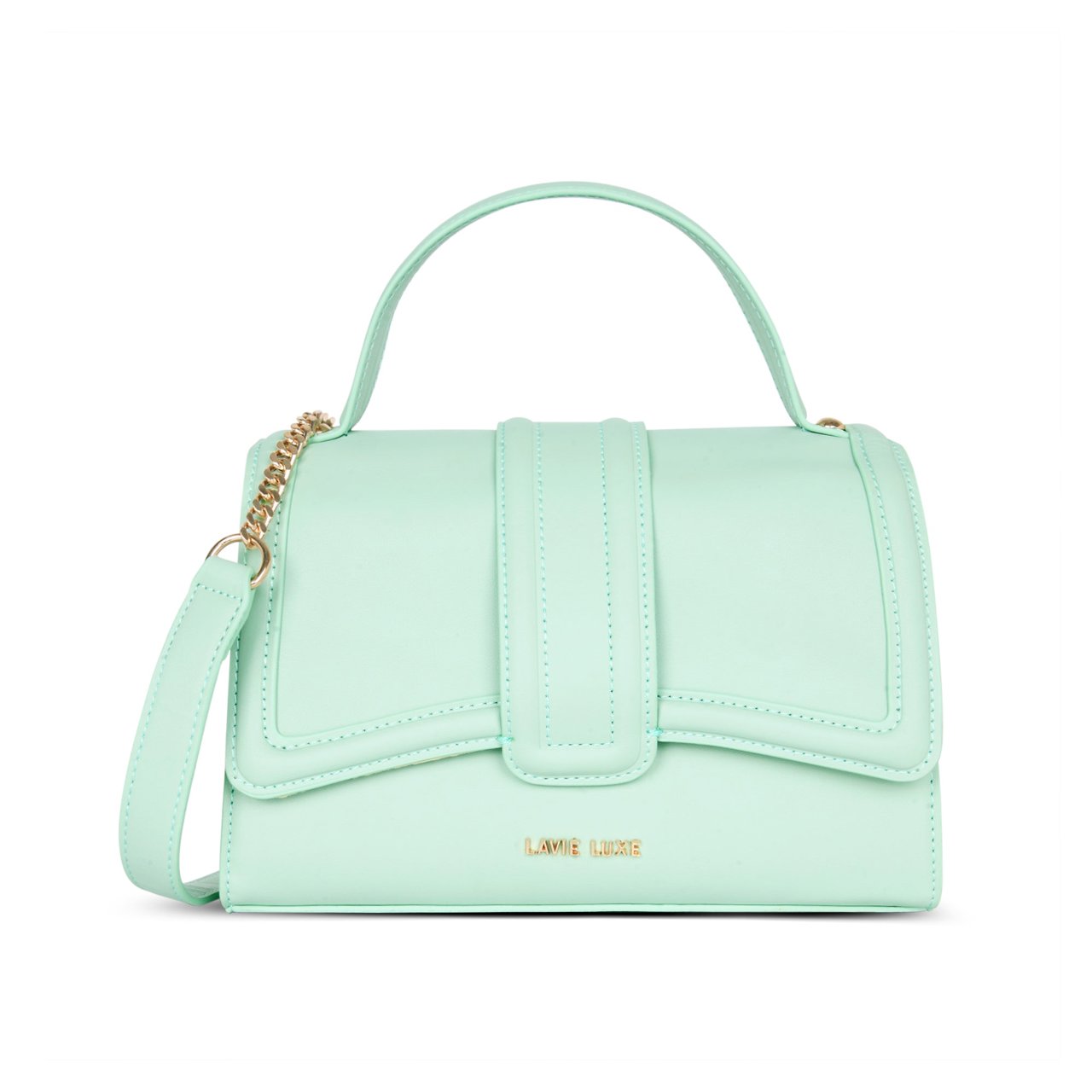 Bubble Flap Medium Mint Handbag