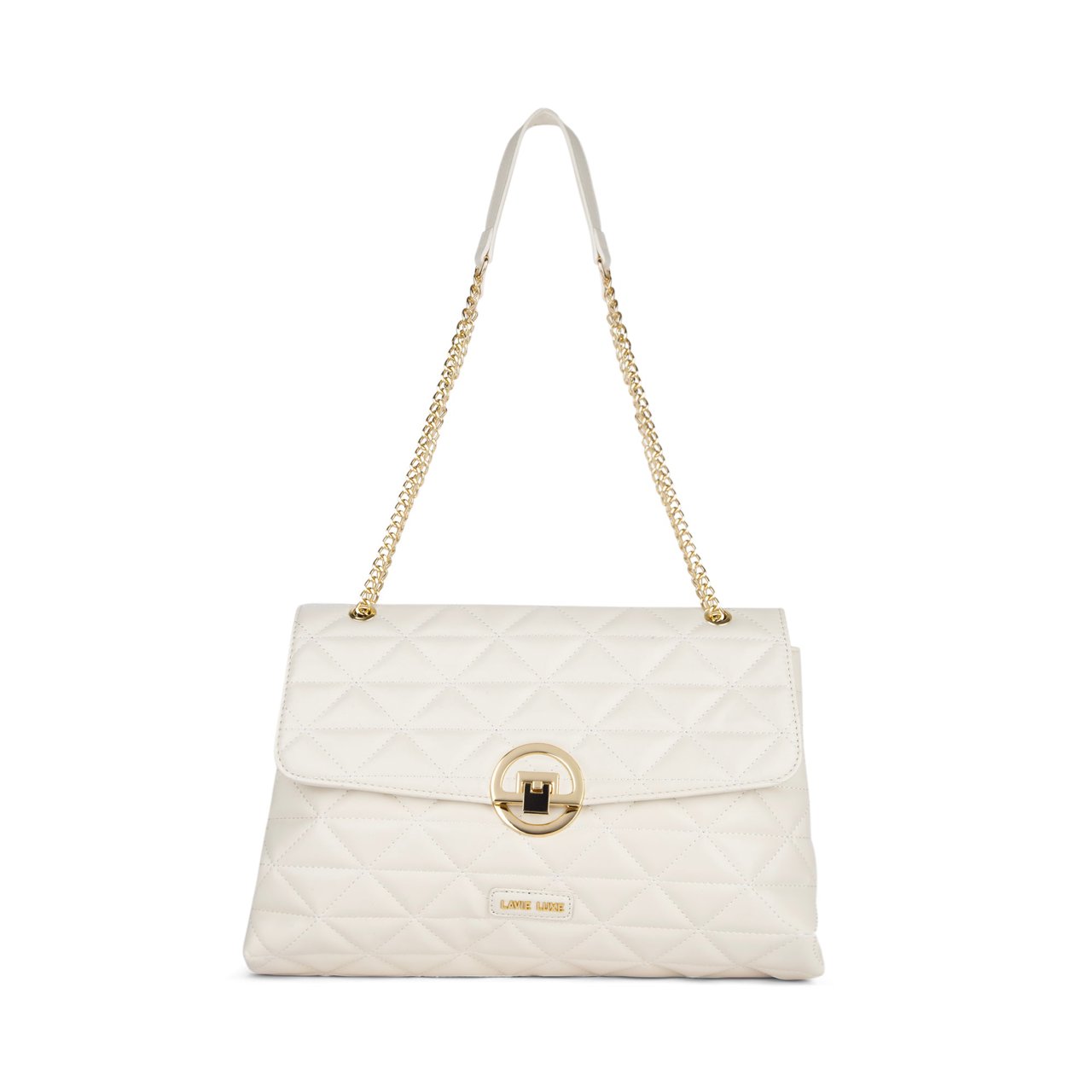 Eden Flap Large Off White Handbag