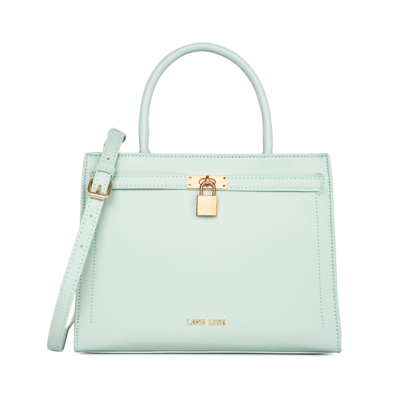 Lock Medium Mint Handbag