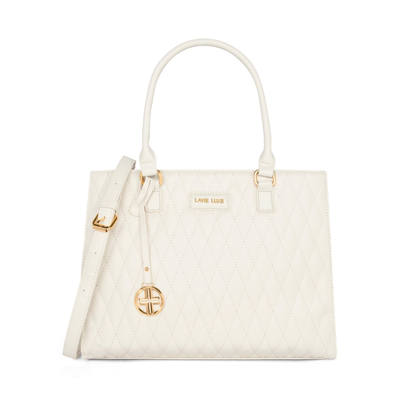 Shelqi Large Off White Handbag
