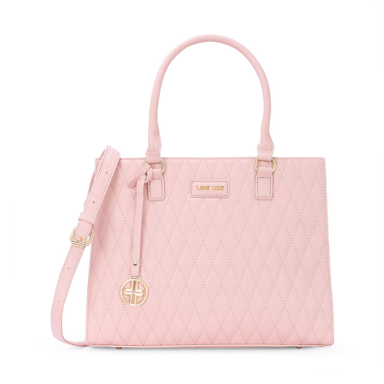Shelqi Large Light Pink Handbag