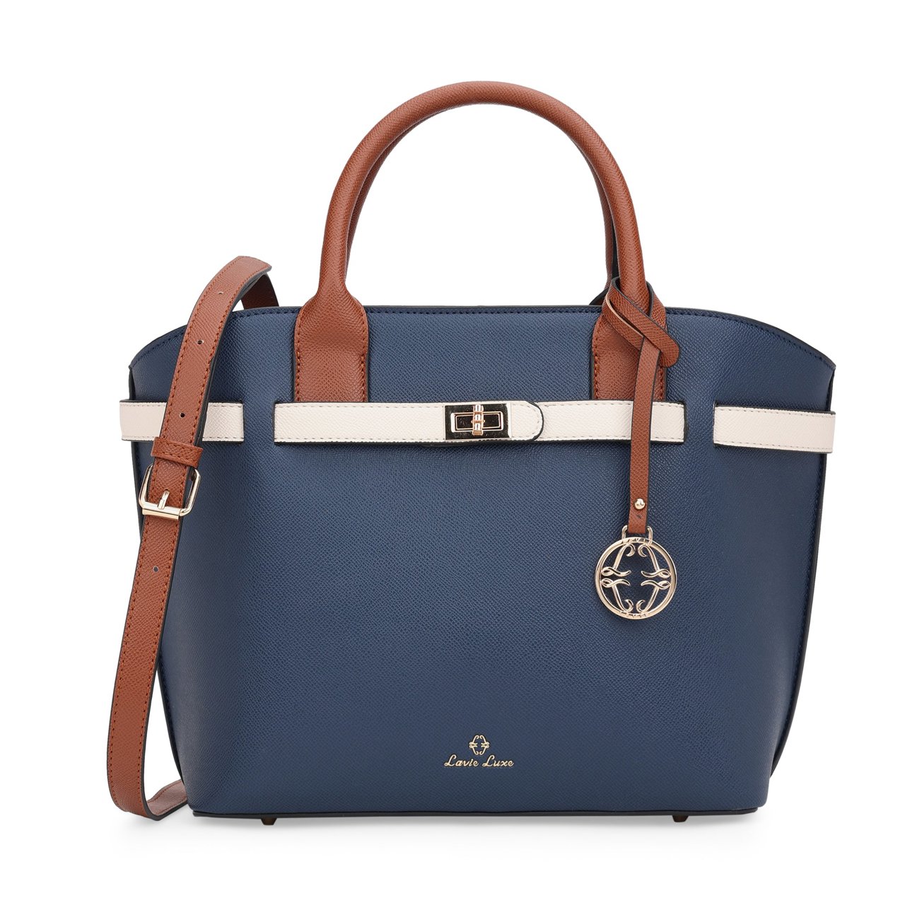 Fallon Medium Navy Handbag
