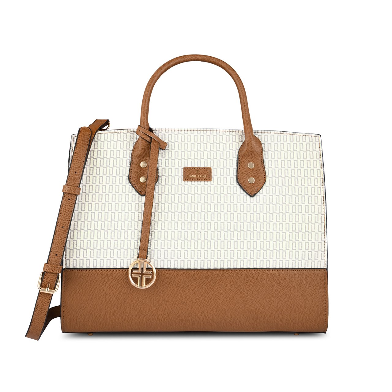 Monogram Ellon Large Off White Laptop Handbag