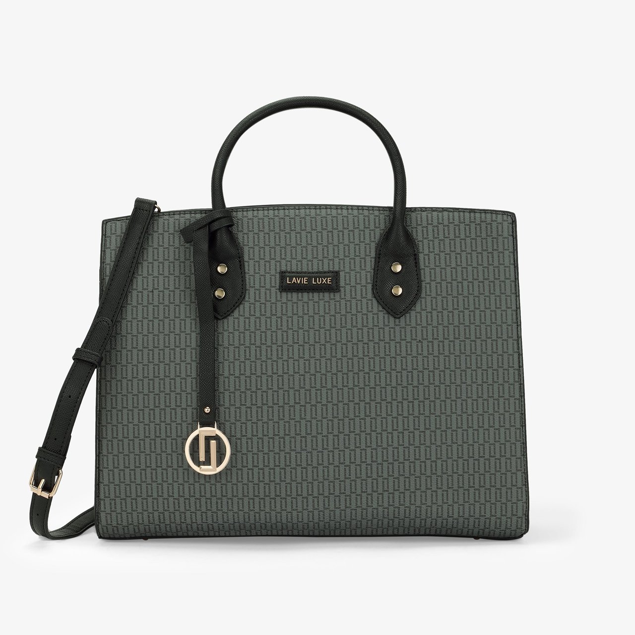 Monogram Ellon Large Black Laptop Handbag