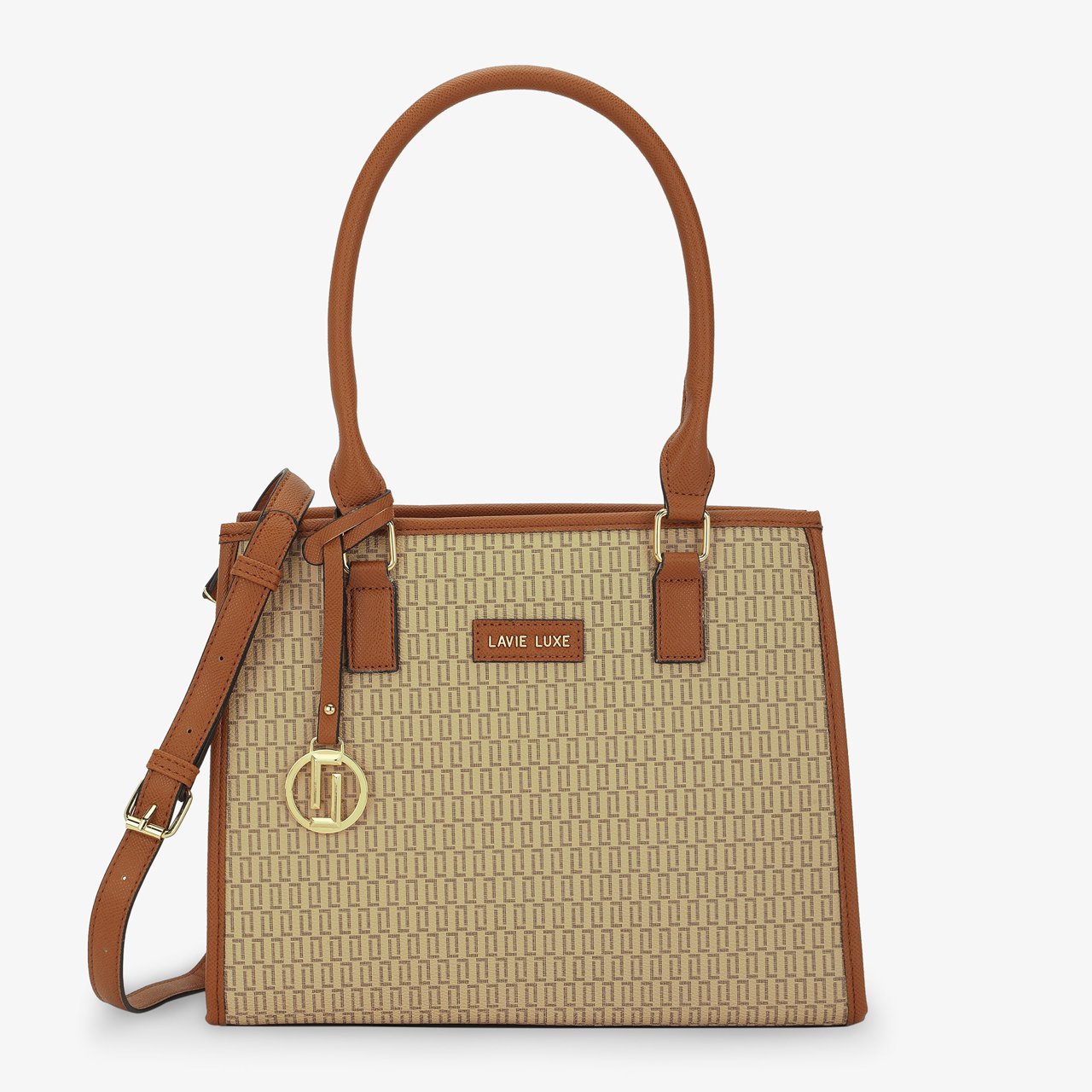 Quad Medium Taupe Handbag