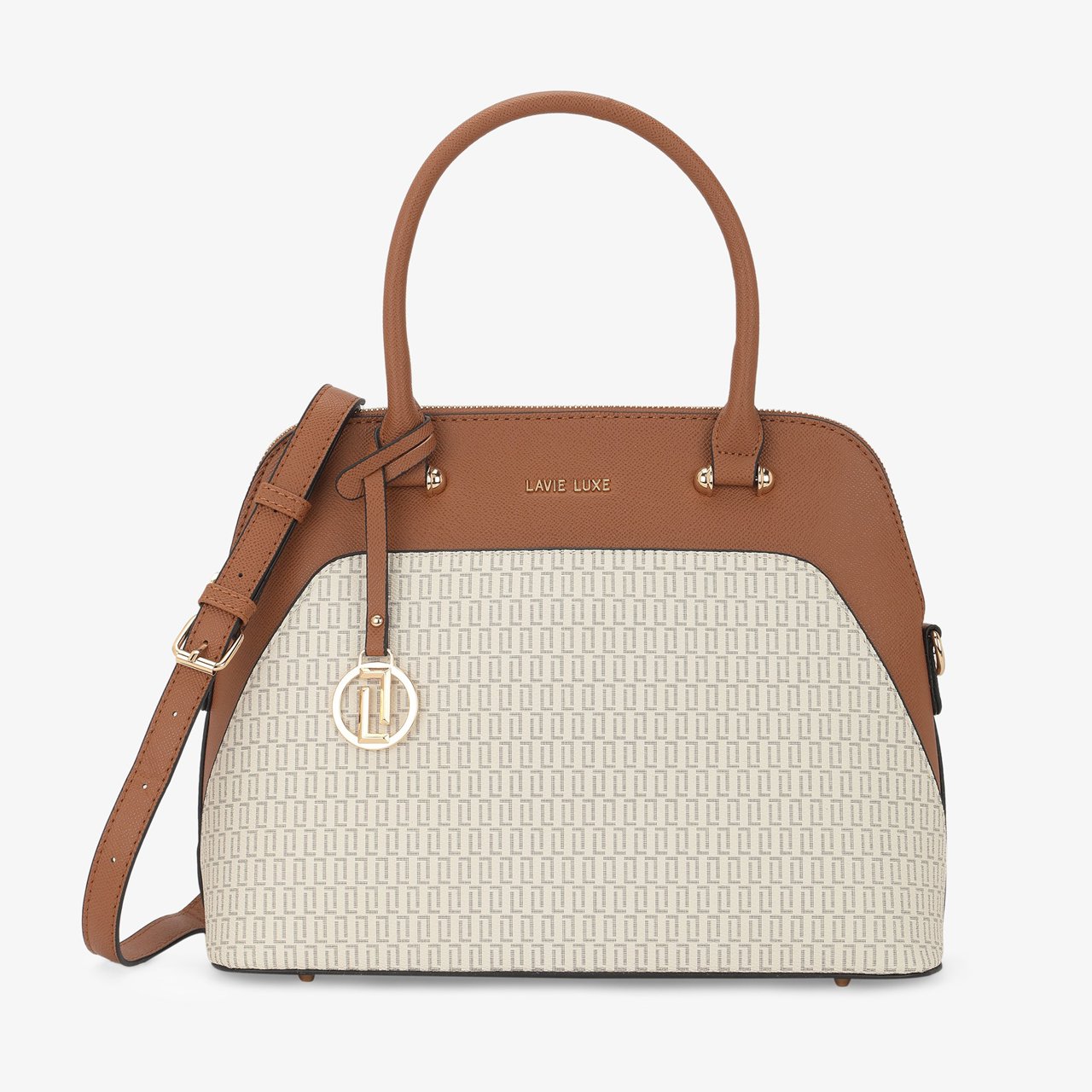Monogram Valle Medium Off White Handbag