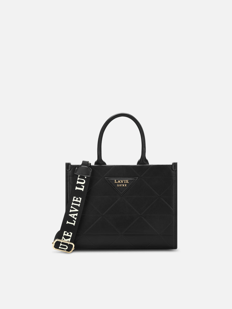 Mona Box Medium Black Handbag