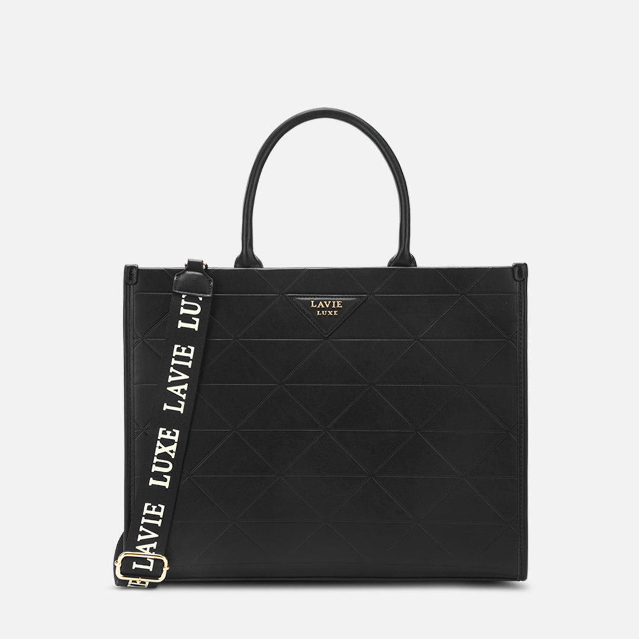Mona Box Extra Large Black Handbag