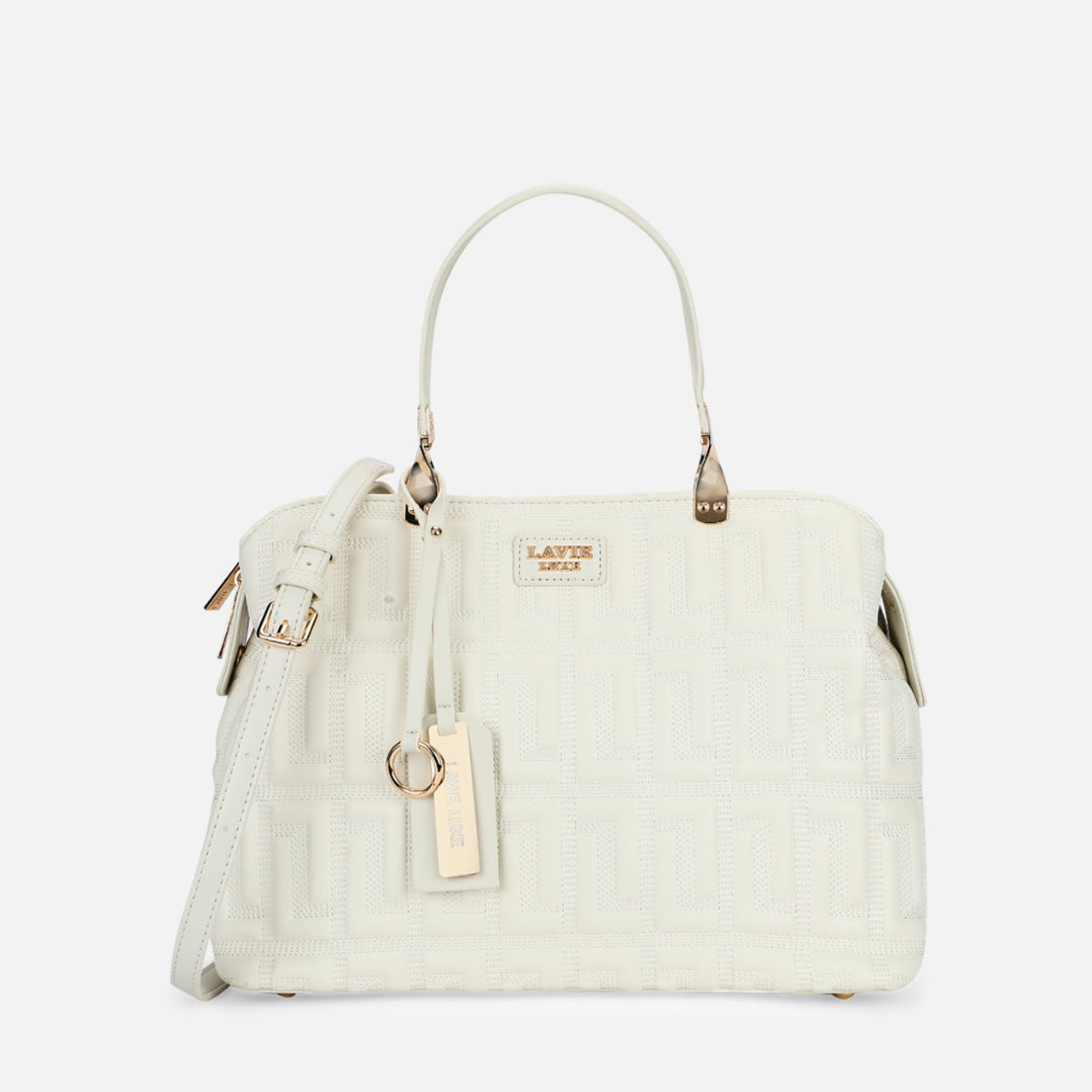 Juli 3 Compartment Large Off White Handbag
