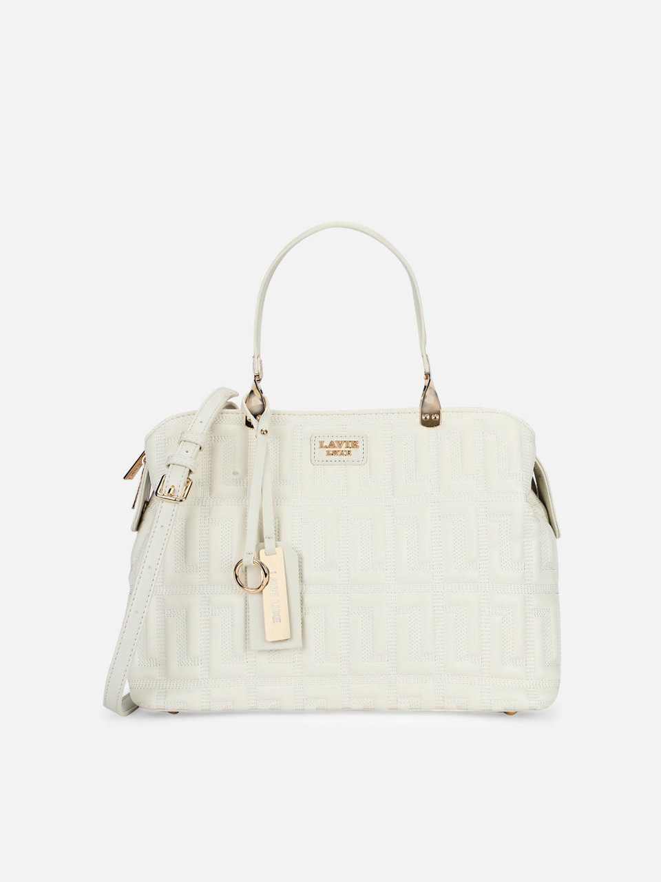 Juli 3 Compartment Large Off White Handbag