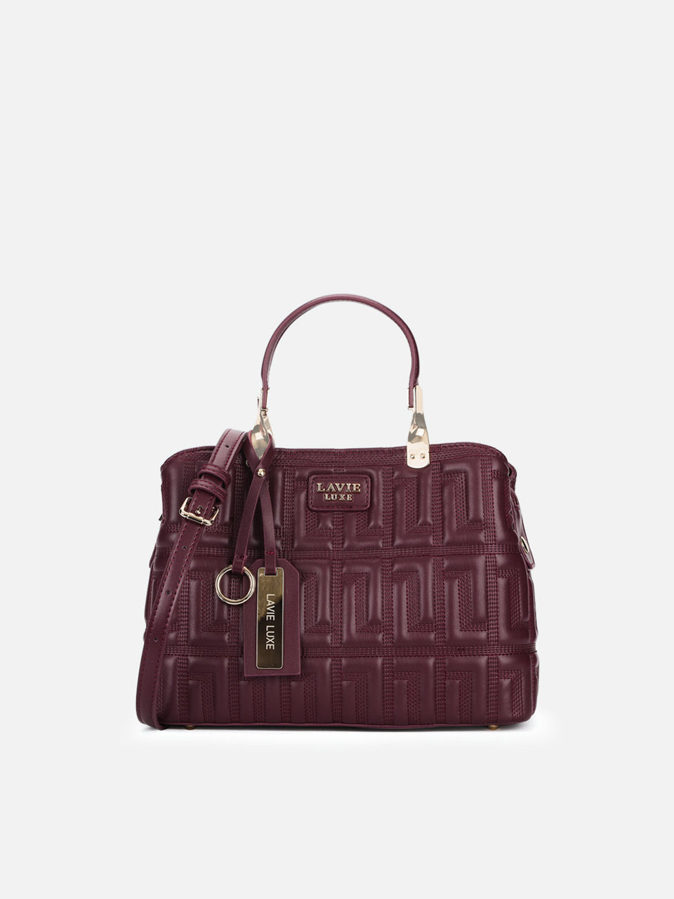 Juli 3 Compartment Medium Wine Handbag