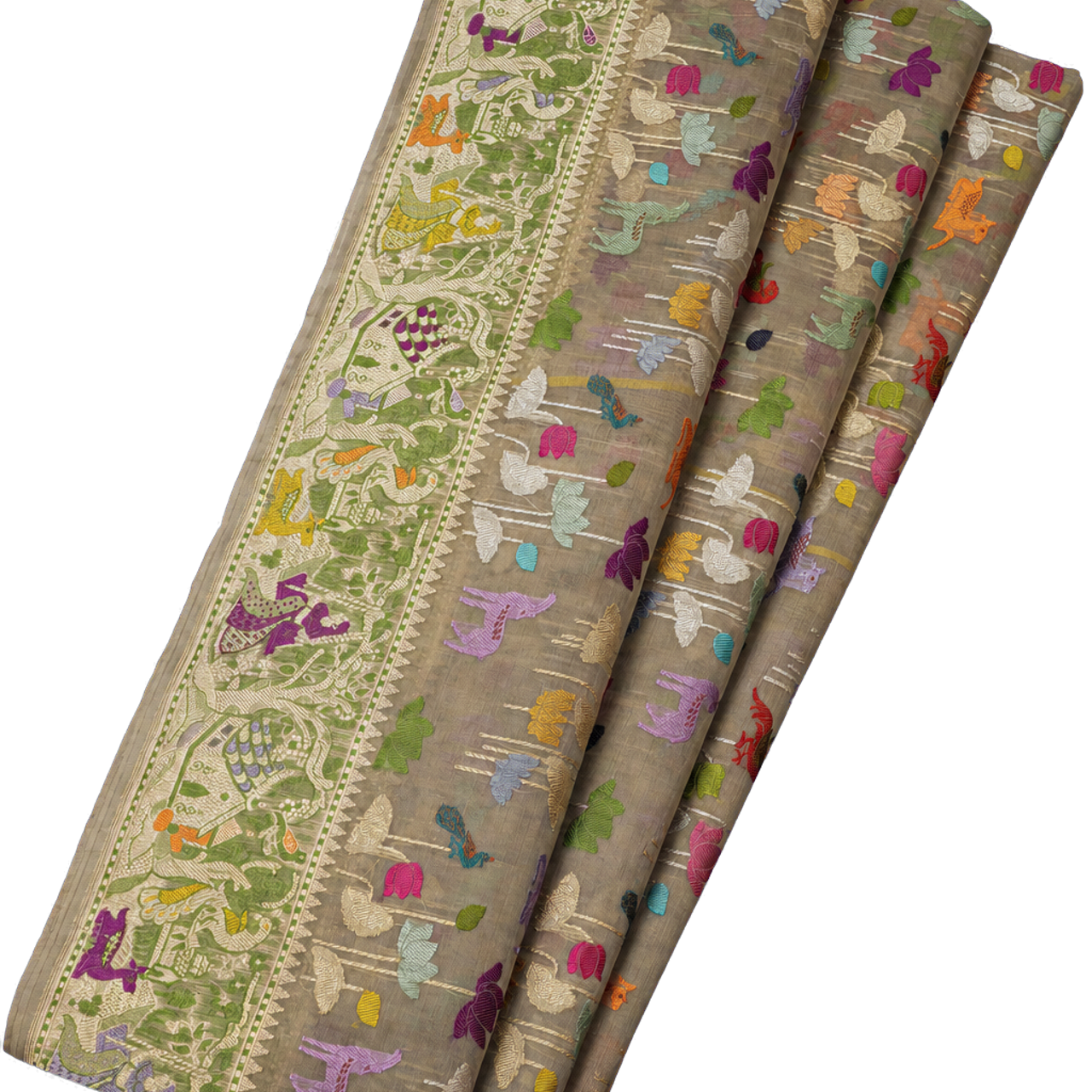 Banarasi Organza Tissue Saree with Jamdani Weaving